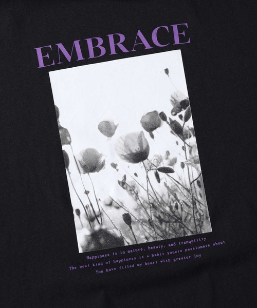 HONEYSUCKLE ROSE（ハニーサックルローズ）の「【HONEYSUCKLE ROSE】フォトプリントＴシャツ（Tシャツ/カットソー・レディース・ホワイト/ブラック/ブラック×パープル・M/L）」の20枚目の写真