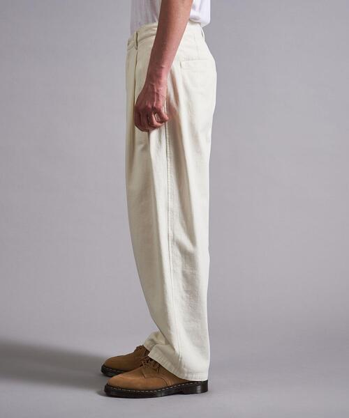 MONKEY TIME（モンキータイム）の「＜monkey time＞ BRSH/DRL 1P WIDE PANTS/パンツ（その他パンツ・メンズ・ライム/ナチュラル・M/L/XL）」の9枚目の写真