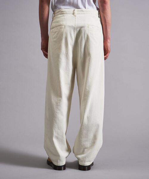 MONKEY TIME（モンキータイム）の「＜monkey time＞ BRSH/DRL 1P WIDE PANTS/パンツ（その他パンツ・メンズ・ライム/ナチュラル・M/L/XL）」の3枚目の写真