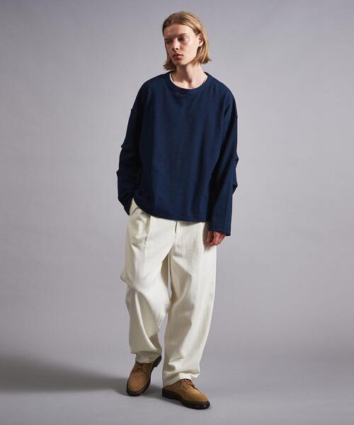 MONKEY TIME（モンキータイム）の「＜monkey time＞ BRSH/DRL 1P WIDE PANTS/パンツ（その他パンツ・メンズ・ライム/ナチュラル・M/L/XL）」の7枚目の写真