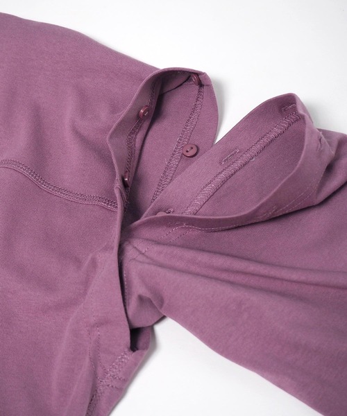 Crisp（クリスプ）の「2wayロングTシャツ（Tシャツ/カットソー・レディース・パープル/アイボリー・FREE）」の20枚目の写真