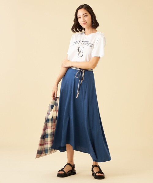 CB CRESTBRIDGE(シービークレストブリッジ)の「リボン付きティアードフレアスカート(スカート・レディース・ブラック/ベージュ系その他7・S/M)」の20枚目の写真