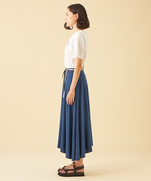CB CRESTBRIDGE(シービークレストブリッジ)の「リボン付きティアードフレアスカート(スカート・レディース・ブラック/ベージュ系その他7・S/M)」の9枚目の写真