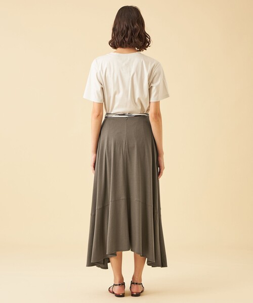 CB CRESTBRIDGE(シービークレストブリッジ)の「リボン付きティアードフレアスカート(スカート・レディース・ブラック/ベージュ系その他7・S/M)」の16枚目の写真