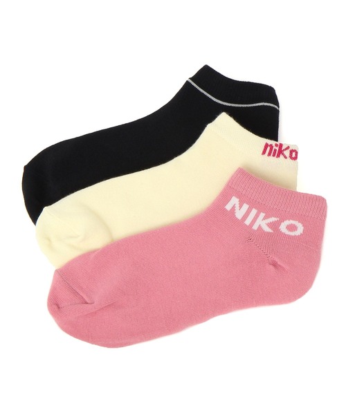 niko and...（ニコアンド）の「オリジナルスニーカー3SETソックス（ソックス/靴下・レディース・その他2/ブラック/ホワイト/その他3/ピンク/その他4/その他5/その他1/その他6/その他7・FREE）」の3枚目の写真