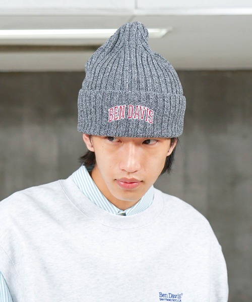 BEN DAVIS（ベンデイビス）の「【BEN DAVIS/ベンデイビス】【型崩れしにくいタフ設計】ニット帽 伸び止め糸使用 コットン100% チクチクしない オールシーズン着用可（ニットキャップ/ビーニー・メンズ・グリーン/ダークグリーン/レッド/チャコールグレー/ブラック/ネイビー・FREE）」の16枚目の写真