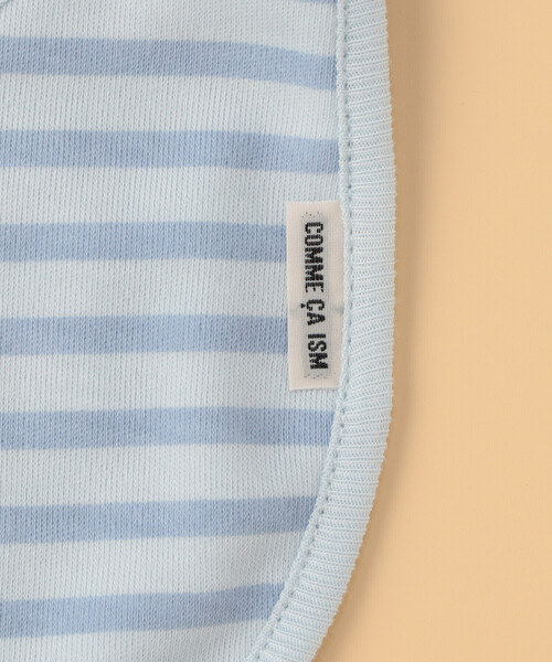 COMME CA ISM（コムサイズム）の「ニットキャップ・スタイ入り　ギフトセット(キャップサイズ42-44cm)（ベビーギフト・キッズ・ホワイト/ベージュ/サックスブルー/ピンク・42-44cm）」の7枚目の写真