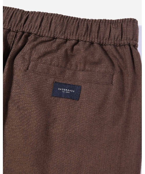 Saturdays NYC（サタデーズ ニューヨークシティ ）の「George Herringbone Flannel Pant（その他パンツ・メンズ・ダークブラウン/ブルー・S/L/M/X-SMALL/XL）」の8枚目の写真
