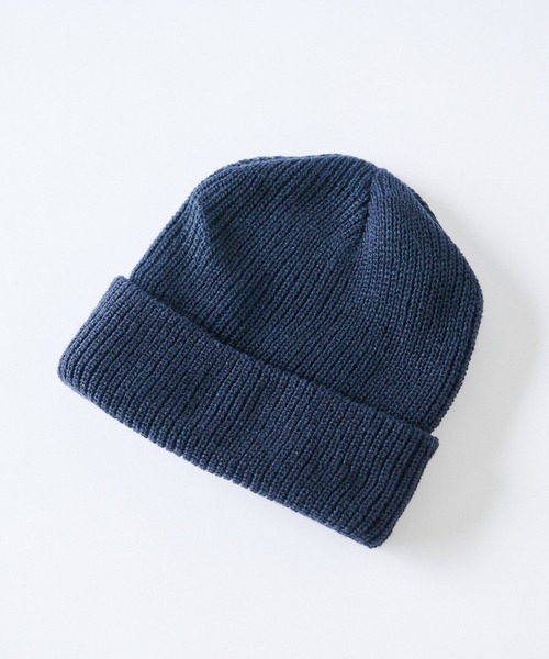 RIVE DROITE（リヴドロワ）の「秋冬スタイルの定番/ニットワッチ（ニットキャップ/ビーニー・レディース・ネイビー/オレンジ・FREE）」の4枚目の写真