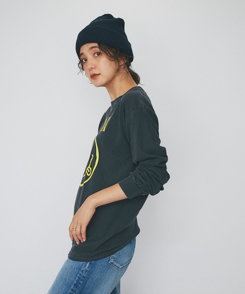 RIVE DROITE（リヴドロワ）の「秋冬スタイルの定番/ニットワッチ（ニットキャップ/ビーニー・レディース・ネイビー/オレンジ・FREE）」の10枚目の写真