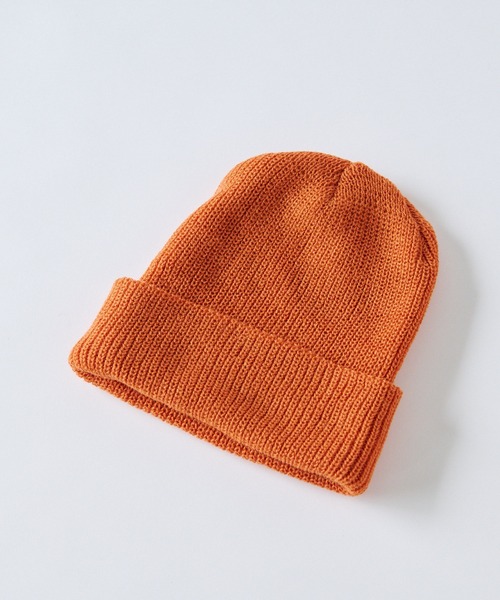 RIVE DROITE（リヴドロワ）の「秋冬スタイルの定番/ニットワッチ（ニットキャップ/ビーニー・レディース・ネイビー/オレンジ・FREE）」の11枚目の写真