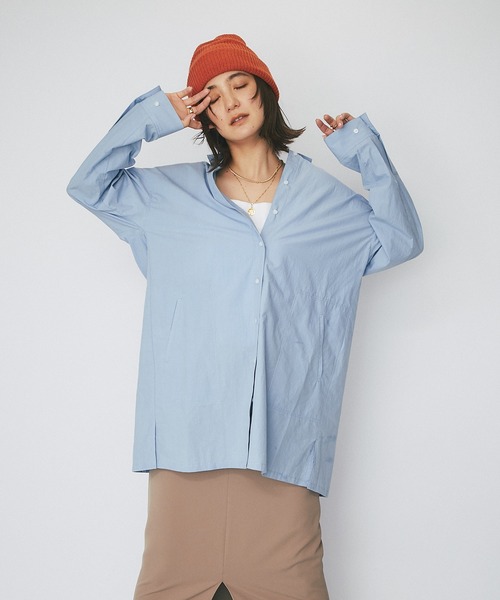 RIVE DROITE（リヴドロワ）の「秋冬スタイルの定番/ニットワッチ（ニットキャップ/ビーニー・レディース・ネイビー/オレンジ・FREE）」の15枚目の写真