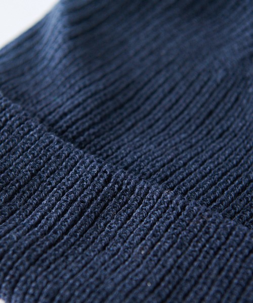 RIVE DROITE（リヴドロワ）の「秋冬スタイルの定番/ニットワッチ（ニットキャップ/ビーニー・レディース・ネイビー/オレンジ・FREE）」の8枚目の写真