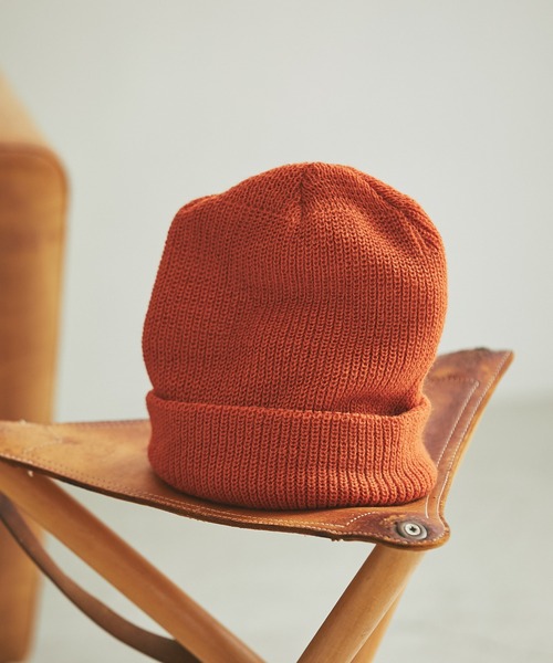 RIVE DROITE（リヴドロワ）の「秋冬スタイルの定番/ニットワッチ（ニットキャップ/ビーニー・レディース・ネイビー/オレンジ・FREE）」の16枚目の写真