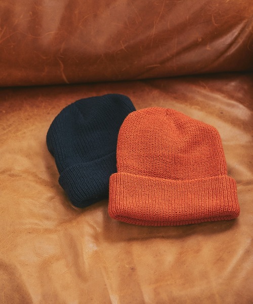 RIVE DROITE（リヴドロワ）の「秋冬スタイルの定番/ニットワッチ（ニットキャップ/ビーニー・レディース・ネイビー/オレンジ・FREE）」の18枚目の写真
