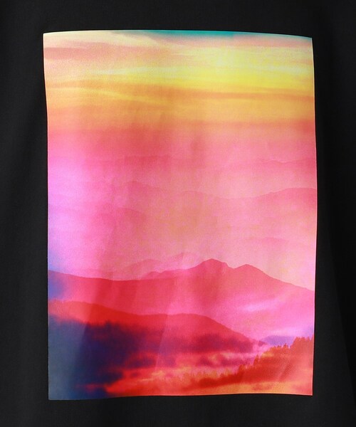 tk.TAKEO KIKUCHI（ティーケータケオキクチ）の「◆サンセットフォトロンTee（Tシャツ/カットソー・メンズ・ブラック/オフホワイト/チャコールグレー・02/04/03）」の12枚目の写真