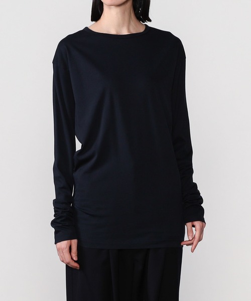 新品 unfil アンフィル コットンジャージー 長袖Tシャツ グリーン unfil（アンフィル）の「unfil | コットンジャージー 長袖T