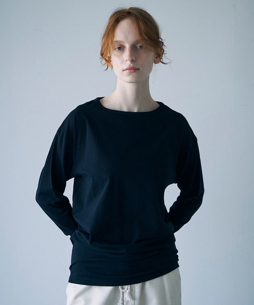 新品 unfil アンフィル コットンジャージー 長袖Tシャツ グリーン unfil（アンフィル）の「unfil | コットンジャージー 長袖T