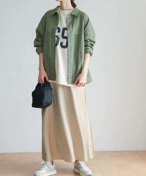 URBAN RESEARCH DOORS(アーバンリサーチドアーズ)の「コットンツイルドルマンジャケット(その他アウター・レディース・カーキ/ベージュ系その他・MEDIUM)」の13枚目の写真