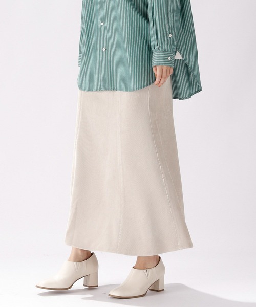 niko and...（ニコアンド）の「コーデュロイマーメイドスカート（スカート・レディース・チャコール/オレンジ系その他2/ブラウン・MEDIUM/LARGE）」の3枚目の写真