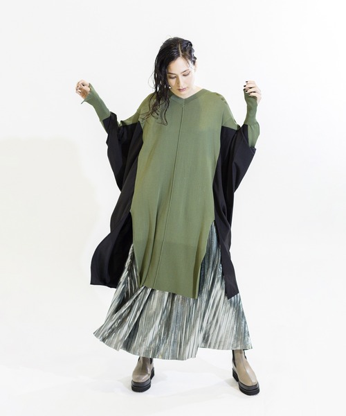 「OSMOSIS」 長袖ニット ONE SIZE ベージュ レディース OSMOSIS 「OSMOSIS」 長袖ニット ONE SIZE ライトベージュ