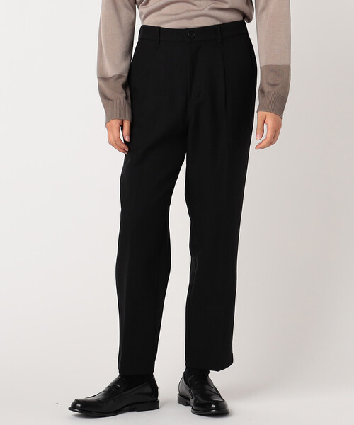 COMME CA ISM（コムサイズム）の「ＬＡＮＡＴＥＣ（Ｒ） ワンタックパンツ（スラックス・メンズ・ブラック/ネイビー/グレー・SMALL/MEDIUM/LARGE）」の2枚目の写真