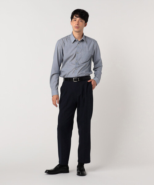 COMME CA ISM（コムサイズム）の「ＬＡＮＡＴＥＣ（Ｒ） ワンタックパンツ（スラックス・メンズ・ブラック/ネイビー/グレー・SMALL/MEDIUM/LARGE）」の17枚目の写真