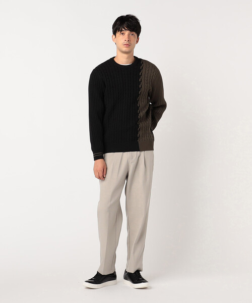 COMME CA ISM（コムサイズム）の「ＬＡＮＡＴＥＣ（Ｒ） ワンタックパンツ（スラックス・メンズ・ブラック/ネイビー/グレー・SMALL/MEDIUM/LARGE）」の15枚目の写真