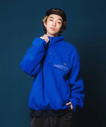 BUTTON-UP FLEECE PULLOVER