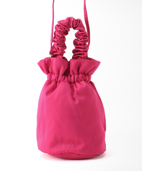 GANNI ベージュ クラッチバッグ GANNI ガニー ハンドバッグ バッグ MINI BOU BAG A5842