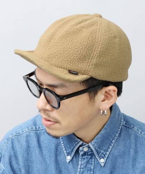 Basiquenti(ベーシックエンティ)の「POLARTEC フリース ショートバイザー(キャップ・メンズ・ブラック/ベージュ/ブラウン/オフホワイト/カーキ・FREE)」の4枚目の写真