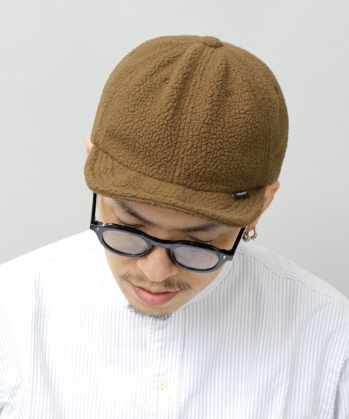 Basiquenti(ベーシックエンティ)の「POLARTEC フリース ショートバイザー(キャップ・メンズ・ブラック/ベージュ/ブラウン/オフホワイト/カーキ・FREE)」の11枚目の写真