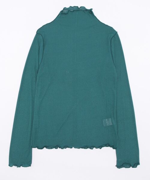 SpRay(スプレイ)の「シアーハイネックカットソー(Tシャツ/カットソー・レディース・ブラック/ダークグリーン/オフホワイト/オレンジ/ブラウン/ダークパープル・FREE)」の8枚目の写真