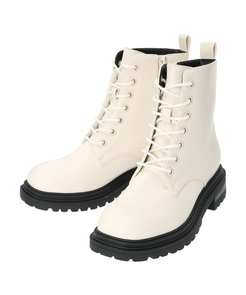 ORiental TRaffic（オリエンタルトラフィック）の「ORiental Traffic レースアップブーツ（ブーツ・レディース・ボルドー/ブラック/アイボリー・S/LL/M/L）」の14枚目の写真