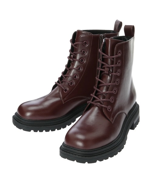 ORiental TRaffic（オリエンタルトラフィック）の「ORiental Traffic レースアップブーツ（ブーツ・レディース・ボルドー/ブラック/アイボリー・S/LL/M/L）」の16枚目の写真