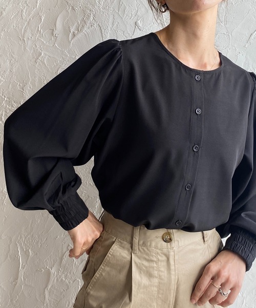 タグ付き sosottoHOKKOH×LIBERTY細コール2WAY前後ブラウス 楽天市場】ブラウス シャツ レディース 2way 前後着用 トップス プル