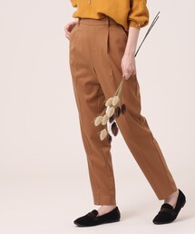 SHOO・LA・RUE | 【きれい叶えるパンツ】裏起毛タックテーパードパンツ(その他パンツ)