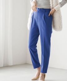 SHOO・LA・RUE | 【きれい叶えるパンツ】裏起毛タック テーパードパンツ(その他パンツ)