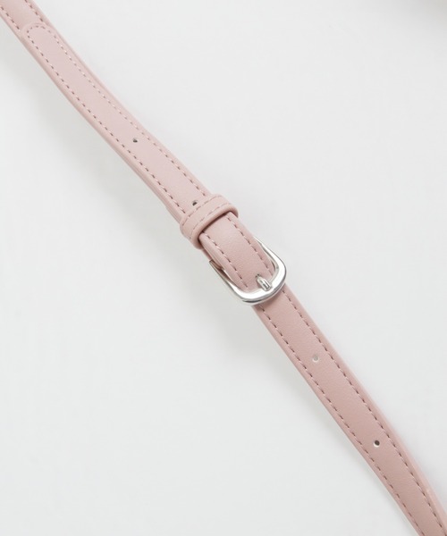 tocco closet（トッコ　クローゼット）の「２ＷＡＹパールショルダー付きミニ携帯ケース（ショルダーバッグ・レディース・ブラック/ピンク/アイボリー・FREE）」の9枚目の写真