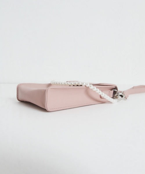 tocco closet（トッコ　クローゼット）の「２ＷＡＹパールショルダー付きミニ携帯ケース（ショルダーバッグ・レディース・ブラック/ピンク/アイボリー・FREE）」の15枚目の写真