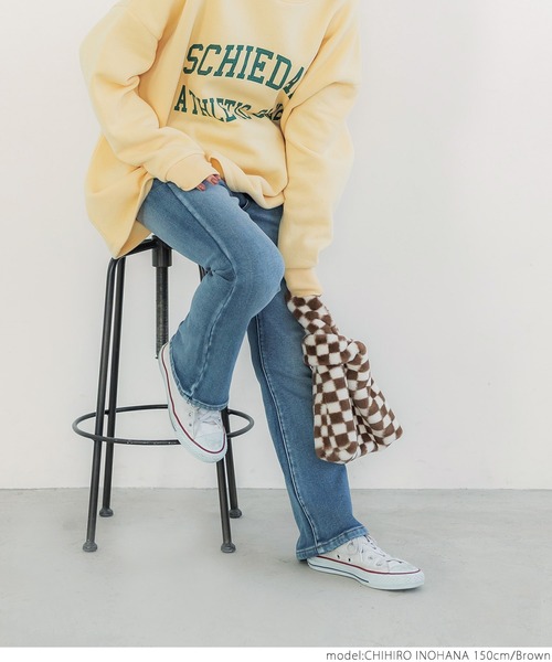 coca(coca)(コカ)の「パウダーファーmini BAG チェッカー(ハンドバッグ・レディース・ブラウン/ブラック・ONE SIZE)」の12枚目の写真