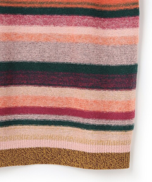 極美品 ポールスミス ペインテッドストライプニット　ワンピース 長袖　モヘア 極美品 ポールスミス ペインテッドストライプニット ワンピース 長袖