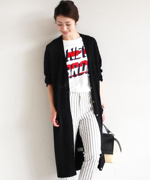 BEAUTY&YOUTH UNITED ARROWS（ビューティーアンドユースユナイテッドアローズ）の「BYSF ∵コットンアセテート16Gショールロングカーディガン◆（カーディガン/ボレロ・レディース・ブラック/グレー/ベージュ・FREE）」の2枚目の写真