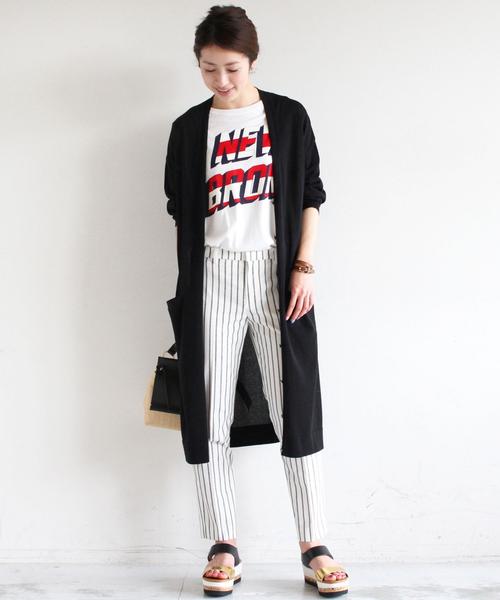 BEAUTY&YOUTH UNITED ARROWS（ビューティーアンドユースユナイテッドアローズ）の「BYSF ∵コットンアセテート16Gショールロングカーディガン◆（カーディガン/ボレロ・レディース・ブラック/グレー/ベージュ・FREE）」の14枚目の写真