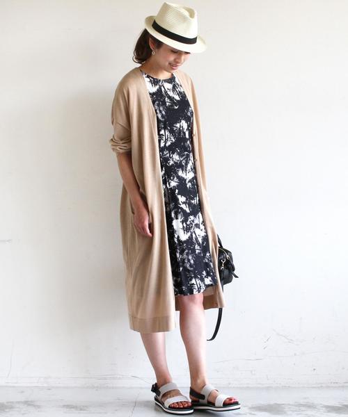 BEAUTY&YOUTH UNITED ARROWS（ビューティーアンドユースユナイテッドアローズ）の「BYSF ∵コットンアセテート16Gショールロングカーディガン◆（カーディガン/ボレロ・レディース・ブラック/グレー/ベージュ・FREE）」の8枚目の写真