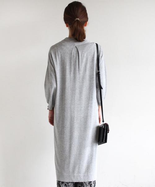 BEAUTY&YOUTH UNITED ARROWS（ビューティーアンドユースユナイテッドアローズ）の「BYSF ∵コットンアセテート16Gショールロングカーディガン◆（カーディガン/ボレロ・レディース・ブラック/グレー/ベージュ・FREE）」の11枚目の写真