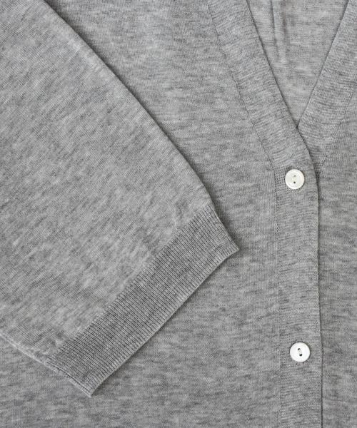 BEAUTY&YOUTH UNITED ARROWS（ビューティーアンドユースユナイテッドアローズ）の「BYSF ∵コットンアセテート16Gショールロングカーディガン◆（カーディガン/ボレロ・レディース・ブラック/グレー/ベージュ・FREE）」の13枚目の写真