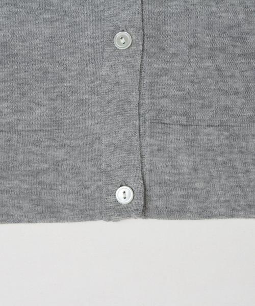 BEAUTY&YOUTH UNITED ARROWS（ビューティーアンドユースユナイテッドアローズ）の「BYSF ∵コットンアセテート16Gショールロングカーディガン◆（カーディガン/ボレロ・レディース・ブラック/グレー/ベージュ・FREE）」の6枚目の写真