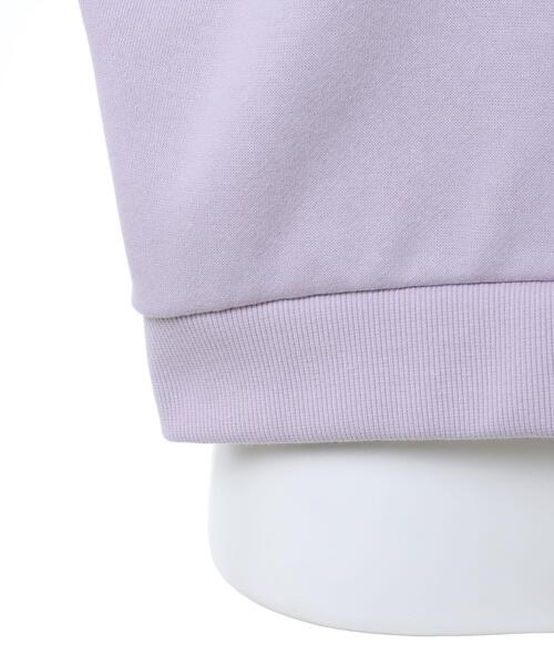 INGNI（イング）の「ふくれ刺繍ロゴプルオーバー（スウェット・レディース・ホワイト系6/ラベンダー/ホワイト×ブラック/ブラック・M）」の9枚目の写真