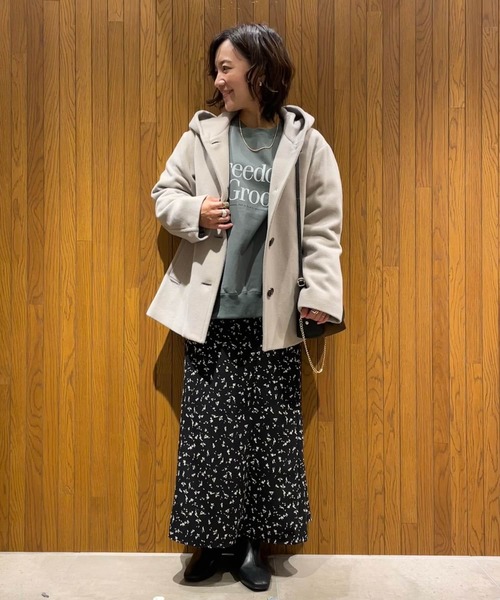 URBAN RESEARCH(アーバンリサーチ)の「アートプリントストレートスカート(スカート・レディース・ブルー/ブラック・36/38)」の13枚目の写真